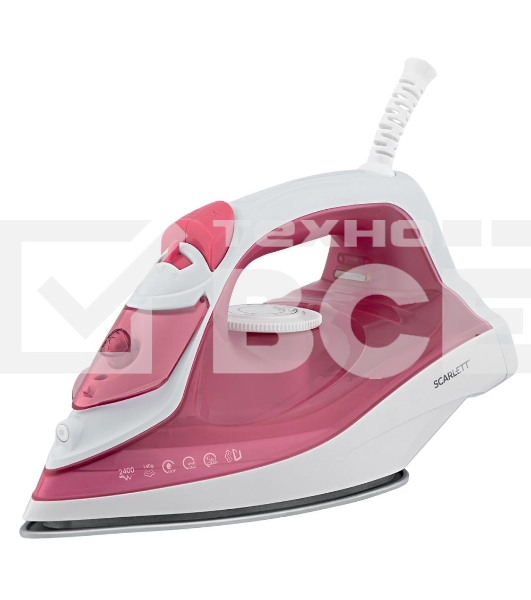 Утюг Scarlett SC-SI30K56 (розовый)Мощность, Вт: 2400; Световой индикатор работы: Да; Регулируемый пар до г/мин: 35; Паровой удар до г/мин: 140; Резервуар для воды, мл: 280; Функция разбрызгивания воды: Да; Терморегулятор: Да; Вертикальное отпаривание: Да;