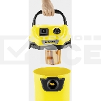 Строительный пылесос Karcher WD 3 P V-17/4/20 желтый, 1000 Вт, уборка сухая/сбор воды, пылесборник мешок/контейнер, 17 л, фото8