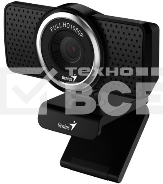 Интернет-камера Genius Веб-камера Genius ECam 8000 черная (Black) new package, 1080p Full HD, Mic, 360°, универсальное мониторное крепление, гнездо для штатива