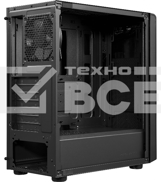Компьютерный корпус Cooler Master Elite 500 w/o ODD bay, 2xUSB3.2, 1x120Fan, w/o PSU, Black, Steel left panel, ATX