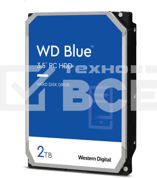 Жесткий диск Western Digital 2Tb 7200rpm WD20EZBX SATA-III Blue 256Mb 3.5