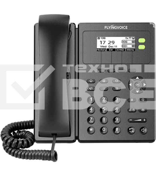 Телефон IP Flyingvoice FIP-10P черный