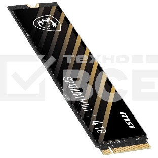 Накопитель SSD MSI M461, 4TB, PCIe 4.0 x4, M.2 2280, NVMe, R/W 5000/4200