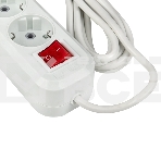 Удлинитель EKF UBA16-310-3-02i 'Эксперт' 3 гнезда 2 метра 16А/3,5 кВт с выключателем и заземлением ПВС 3х1 EKF PROxima, фото4