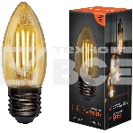 Лампа светодиодная филаментная Rexant Свеча CN35 9.5 Вт 950 Лм 2400K E14 золотистая колба, фото7