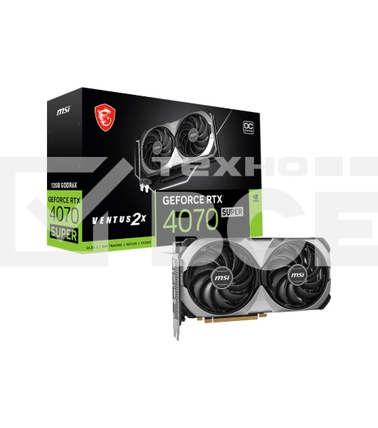 Видеокарта MSI RTX4070 SUPER 12G VENTUS 2X OC NV RTX4070 Super 12Gb PCI-E4.0 192bit GDDR6X 2610/21
