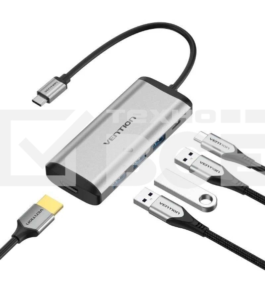 Мультифункциональный хаб Vention USB Type C 5 в 1
