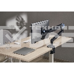 Кронштейн для мониторов Ultramounts UM719B черный 17'-35' макс.10.5кг крепление к столешнице поворот и наклон, фото16