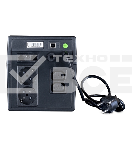 Источник бесперебойного питания ExeGate EP212518RUS Power Back UNB-1000 <1000VA, Black, 4 евророзетки>