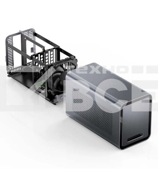Корпус JONSBO N1 Gray без БП, mini-ITX, SFX, серый