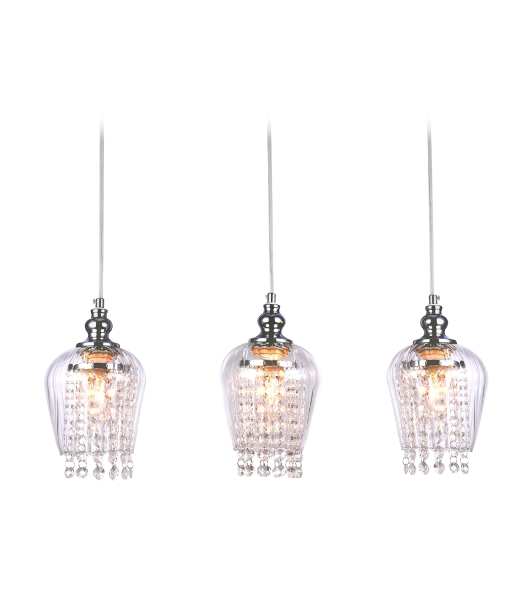 Светильник Ambrella light TR3612/3 CH/CL хром/прозрачный E27/3 max 40W 570*140*920