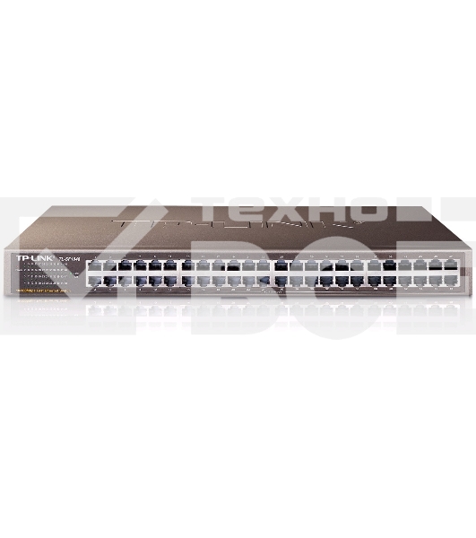 Коммутатор TP-Link SMB TL-SF1048 48-port 10/100M Switch, 48 10/100M RJ45 ports, 1U 19-inch rack-mountable steel case