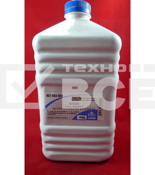 Тонер Xerox Phaser 5500/3610, WC 5222/5225/5230/5740, WC Pro245/255 (фл. 650г) B&W Standart фас. Россия