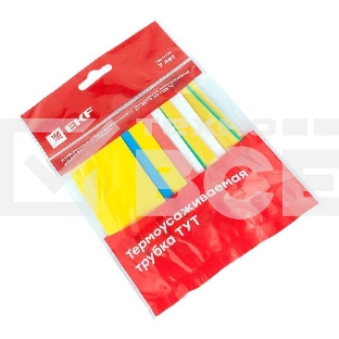 Набор трубок термоусадочных тонкостен. 30/15 (7 цветов по 3шт 100мм) EKF tut-n-30