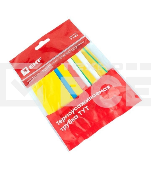 Набор трубок термоусадочных тонкостен. 30/15 (7 цветов по 3шт 100мм) EKF tut-n-30