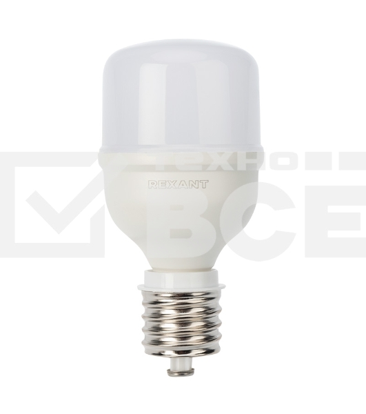 Лампа светодиодная высокомощная 30 Вт E27 с переходником на E40 2850 лм 6500 K холодный свет Rexant