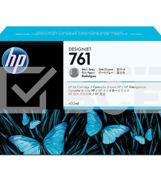 Картридж струйный HP №761 CM996A темно-серый для HP DJ T7100 (400мл)