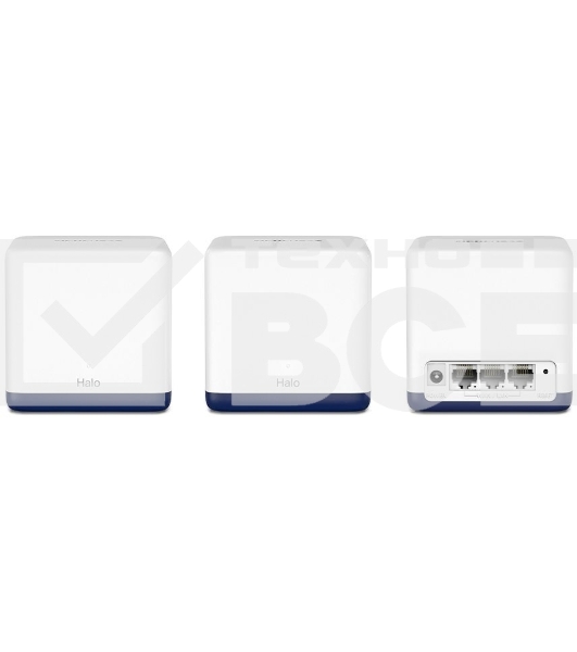 Система Mercusys MESH AC1900 Whole Home Mesh Wi-Fi System, 3× Internal Antennas, 3×GB ports (WAN/LAN) (3-pack)