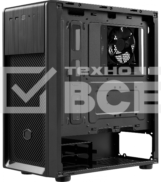 Компьютерный корпус Cooler Master Elite 500 w/o ODD bay, 2xUSB3.2, 1x120Fan, w/o PSU, Black, Steel left panel, ATX