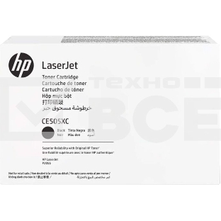 Картридж лазерный контрактный HP LaserJet CE505X Contract Black Print Cartridge
