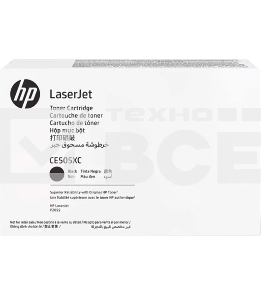 Картридж лазерный контрактный HP LaserJet CE505X Contract Black Print Cartridge