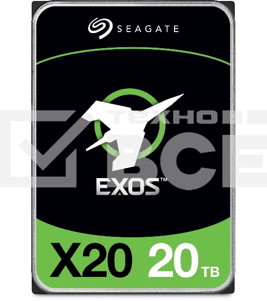 Жесткий диск Seagate HDD Server Exos X20 HDD 512E/4KN ( 3.5'/ 20TB/ SATA 6Gb/s / 7200rpm)