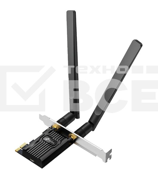 Двухдиапазонный адаптер PCI Express TP-Link Archer TX20E с поддержкой Wi-Fi AX1800 и Bluetooth 5.2
