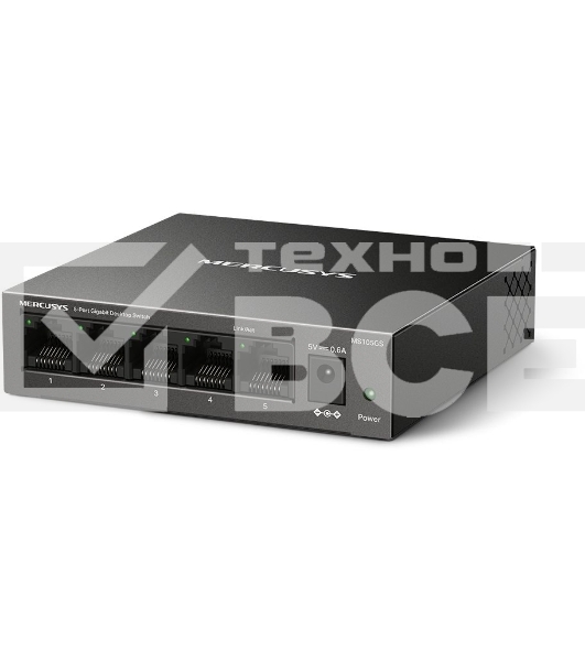 Настольный коммутатор Mercusys MS105GS с 5 гигабитными портам