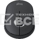 Мышь беспроводная Logitech Pebble M350 графитовый, 1000 dpi, радиоканал, Bluetooth, USB, кнопки - 3, фото32