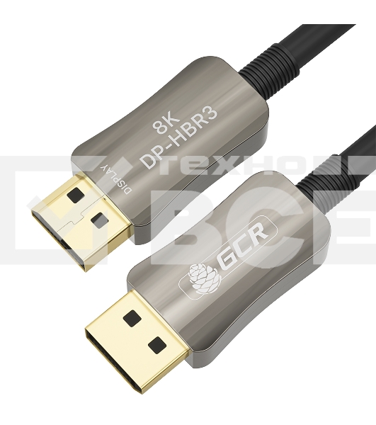 Кабель Greenconnect GCR-54778 1.0m оптический DP v1.4 Ultra HD 8K 60Hz, 4K 144Hz, HBR3, 32.4 Гбит/с