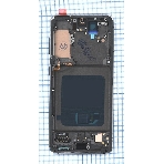 Дисплей (модуль) для Samsung Galaxy S21 5G SM-G991B в сборе с тачскрином и рамкой (OLED) серебро, фото 1