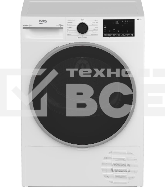 Сушильная машина Beko B3T47239 кл.энер.:A макс.загр.:7кг белый