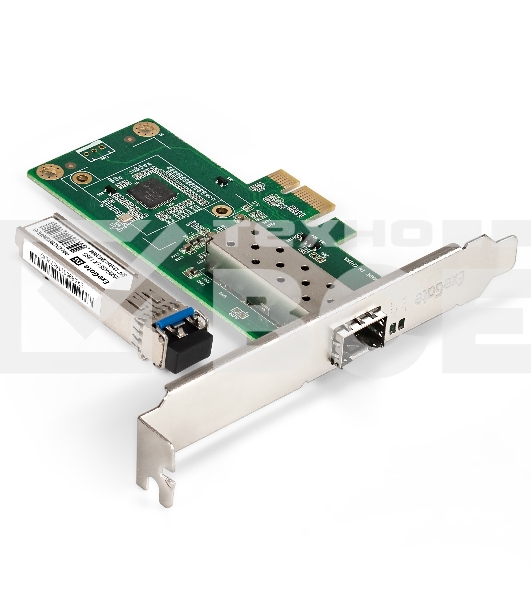 Комплект: Сетевой адаптер SFP ExeGate EXE-i210-F1 + Трансивер Single-Mode до 20км EXT-1G-SM1310-LC2-20KM (EX296228RUS: PCI-E x1 v2.0, порты 1x SFP (10/100/1000Mb/s), Gigabit Server NIC Intel Chipset I210-F1 + EX298328RUS: Tx:1310/Rx:1310 нм, до 20 км, раз
