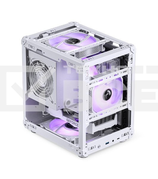 Корпус без блока питания Case JONSBO C6, Mini-Tower, no fan, 1xUSB-A 3.2 + 1xUSB-C 3.2, mATX, mITX White