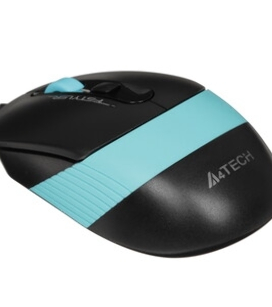 Мышь проводная A4Tech Fstyler FM10 белый/серый, 1600 dpi, USB, кнопки - 4