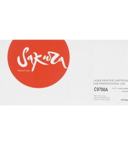 Картридж лазерный Sakura C9700A для HPColor LaserJet 1500/2500 series, черный, 4000 к.