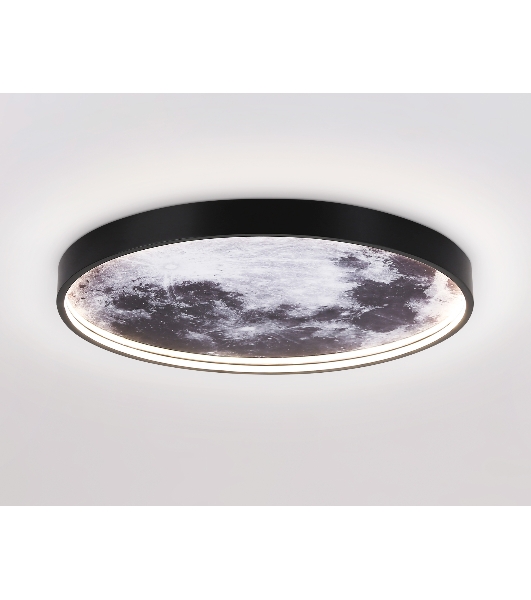 Настенно-потолочный светодиодный светильник Ambrella light FW11112 BK черный 25W LED 3000-6400K D400*38