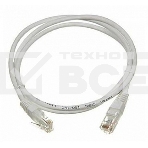 Кабель Патч-корд Lanmaster UTP LAN-PC45/U5E-3.0-GY вилка RJ-45-вилка RJ-45 кат.5е 3м серый LSZH (уп.:1шт), фото 1