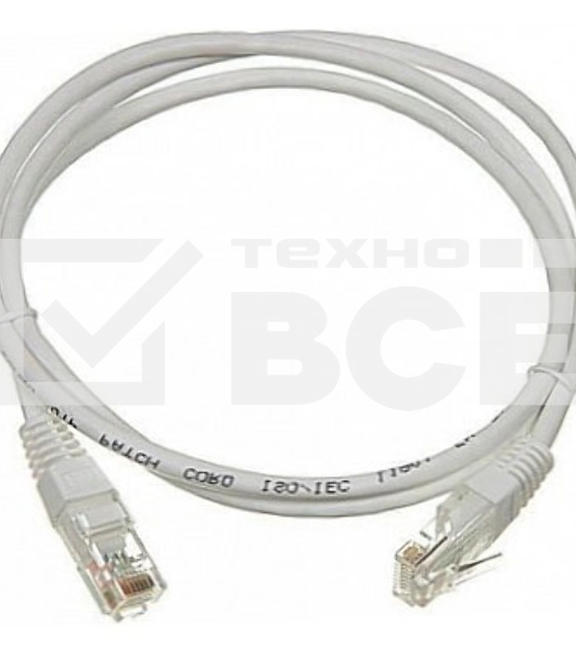 Кабель Патч-корд Lanmaster UTP TWT-45-45-1.5/6-GY вилка RJ-45-вилка RJ-45 кат.6 1.5м серый ПВХ (уп.:1шт)