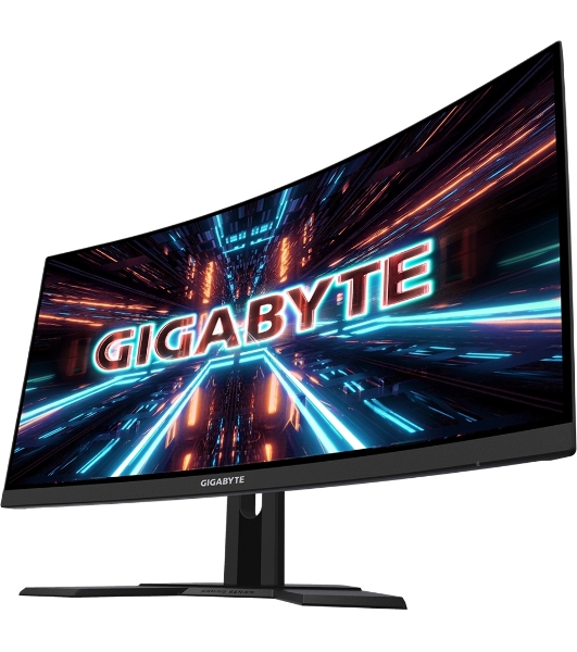 Монитор 27' Gigabyte G27QC A VA 2560x1440, 165 Гц, 1 мс, 16:9, 250 кд/м², HDMI 2.0 (x2), DP 1.2, 3.5 Jack, USB Hub (2x USB 3.0), динамики (2x2 Вт), FreeSync, изогнутый экран (1500R), черный