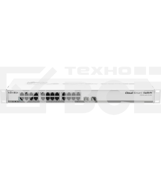 Коммутатор MikroTik CSS326-24G-2S+RM 24х Gigabit RJ45, 2х SFP+