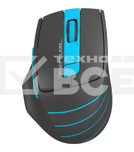 Мышь беспроводная A4Tech Fstyler FG30S серый/синий, 2000 dpi, радиоканал, USB, кнопки - 5