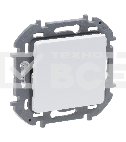 Переключатель без фиксации - кнопка, Н.О./Н.З. контакты 6A 250В белый