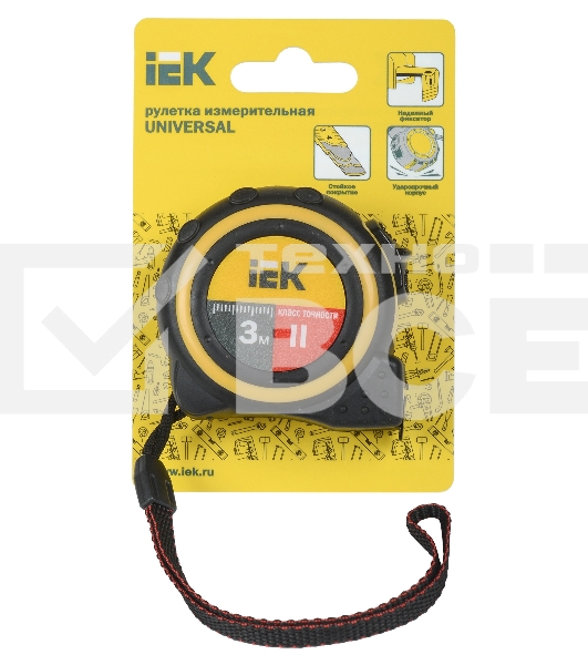 Рулетка измерительная Universal 3м IEK TIR10-1-003