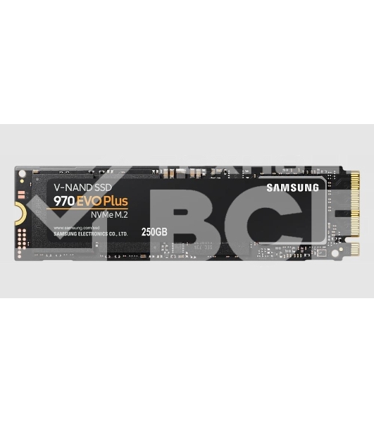 Накопитель SSD Samsung 970 EVO Plus MZ-V7S250BW, 250Gb, PCIe 3.0 x4, M.2 2280, NVMe, R/W 3500/2300