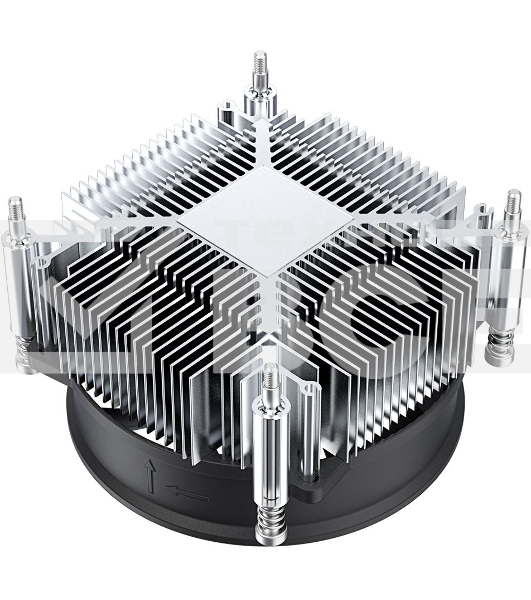 Кулер ID-COOLING DK-19 PWM серебристый/черный 92мм алюминий 2200rpm 26db 4-pin 95W 55мм