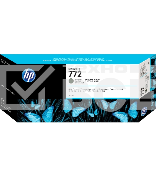 Картридж струйный HP №772 CN635A черный матовый для HP DJ Z5200 (300мл)