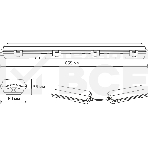 Светильник линейный Gauss СПП-Т8-G13 LITE 220-230V IP65 665*60*55мм для LED ламп 1х600мм 1/16, фото 1