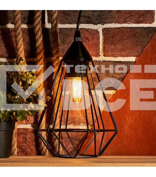 Лампа светодиодная филаментная Rexant Свеча CN35 9.5 Вт 950 Лм 2400K E14 золотистая колба