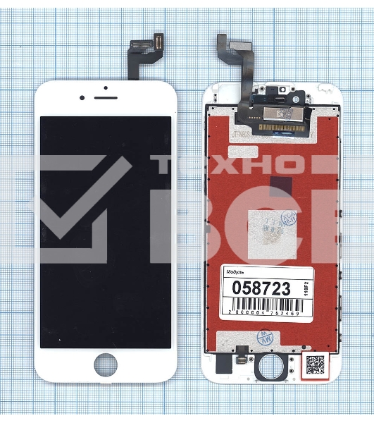 Дисплей для iPhone 6S в сборе с тачскрином (Tianma), белый